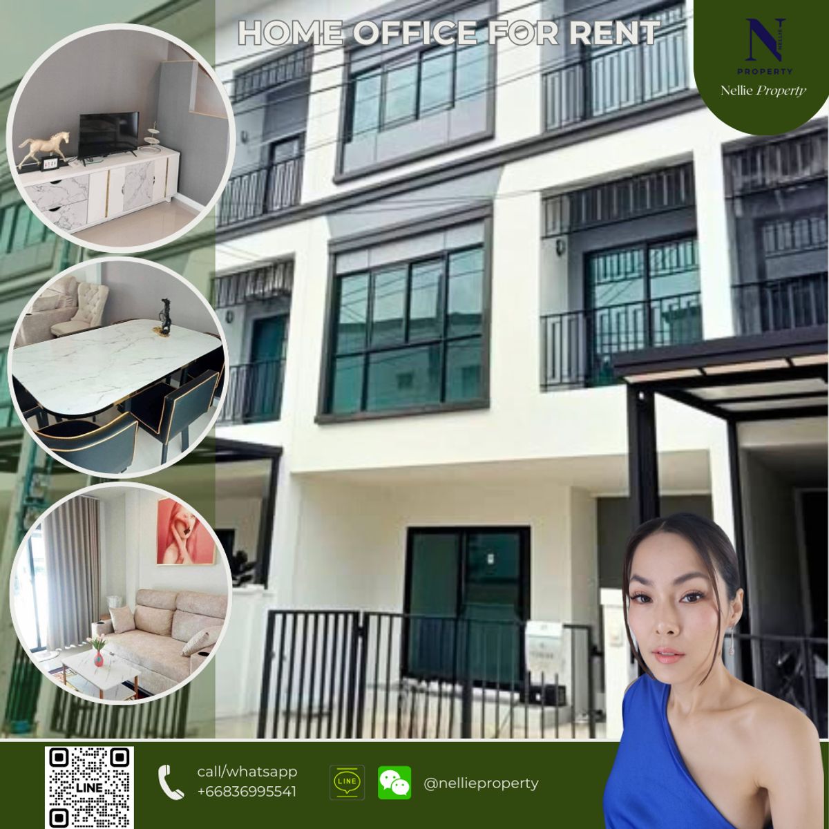 ให้เช่าทาวน์โฮมสมุทรปราการ สำโรง : ⭐️ ให้เช่า: ทาวน์โฮม 3 ชั้น | จดบริษัทได้ | ใกล้ BTS สำโรง & ศรีนครินทร์ ⭐️ 出租：三层联排别墅 | 可注册公司 | 靠近BTS Samrong & Srinakarin ⭐️