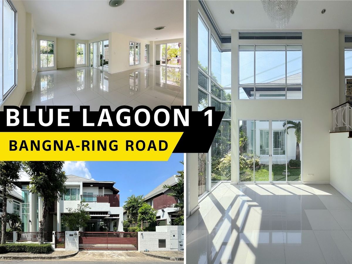 For SaleHouseBangna, Bearing, Lasalle : Blue Lagoon 1 detached house, Bangna, new luxury, never in