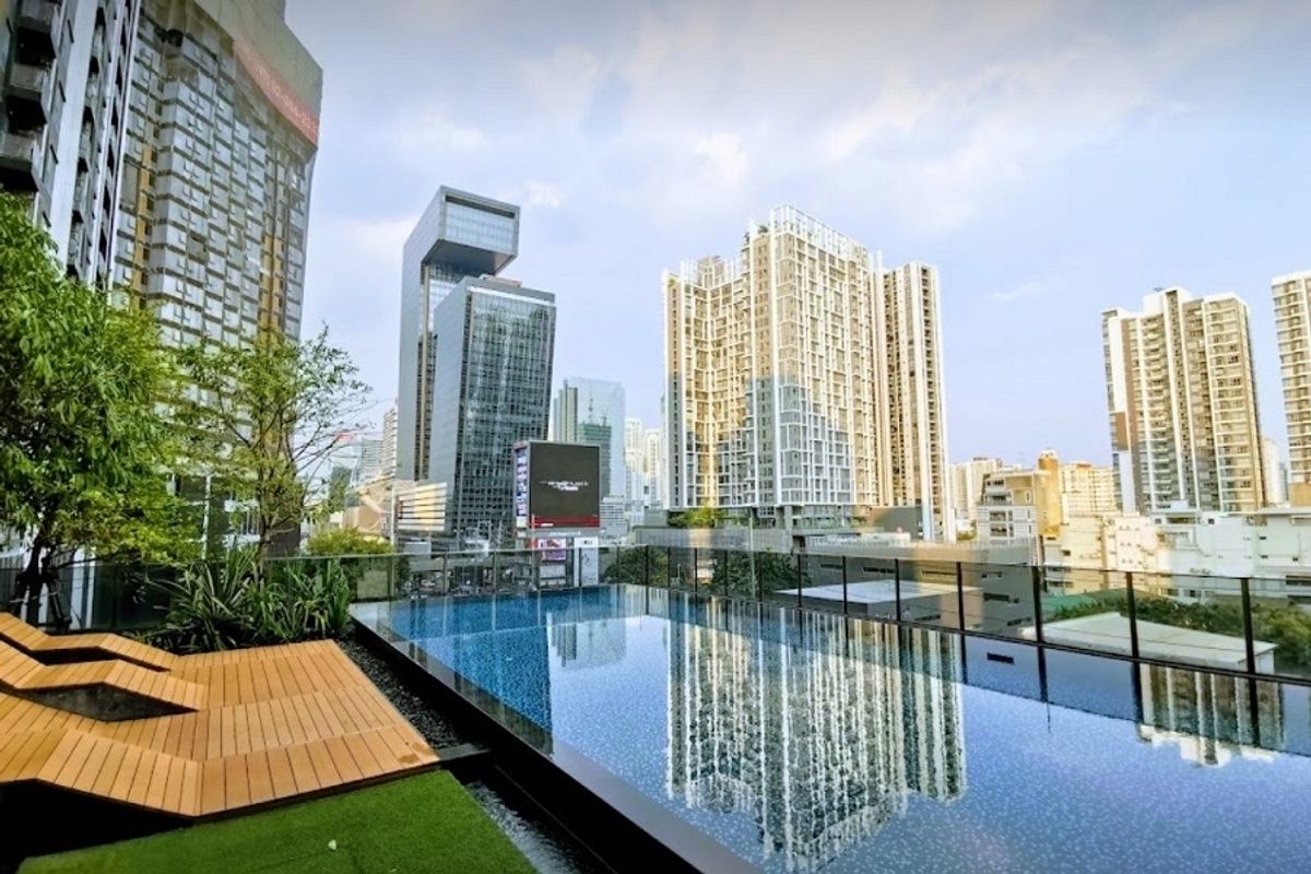 For RentCondoRama9, Petchburi, RCA : For Rent Rhythm Asoke / 2Beds 1 Bath