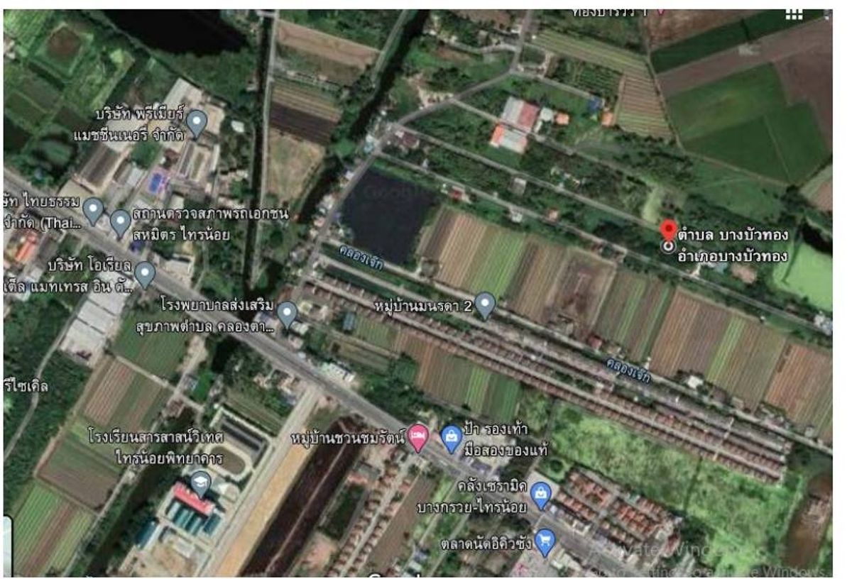 For SaleLandNonthaburi, Bang Yai, Bangbuathong : Land reclamation is cheap. Bang Kruai-Sai Noi Road, near the Department of Khlong Ta Khlai, similar to 2 plots next to each other 380 sq.w., price 9000 baht/square wah, good location near the community