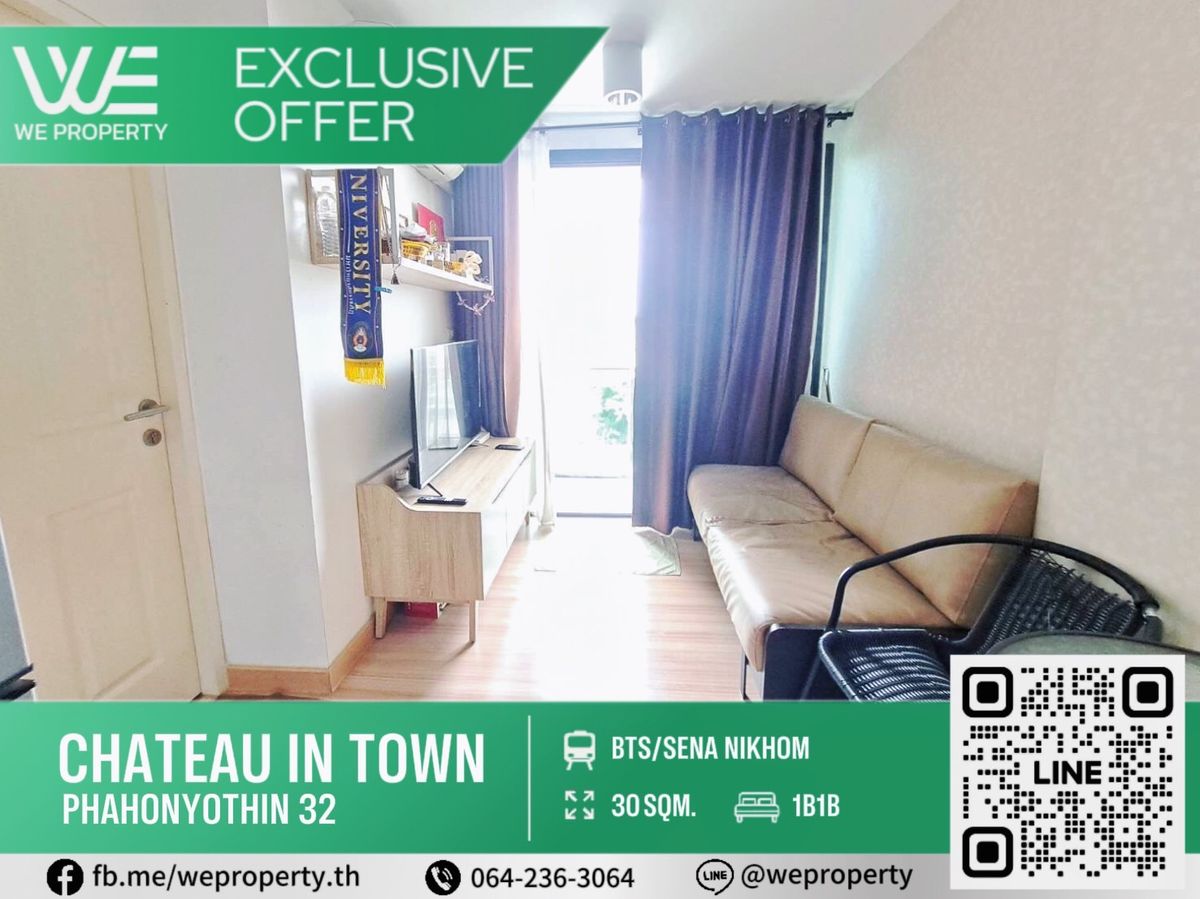 For SaleCondoKasetsart, Ratchayothin : Beautiful room, good view, the most good price.