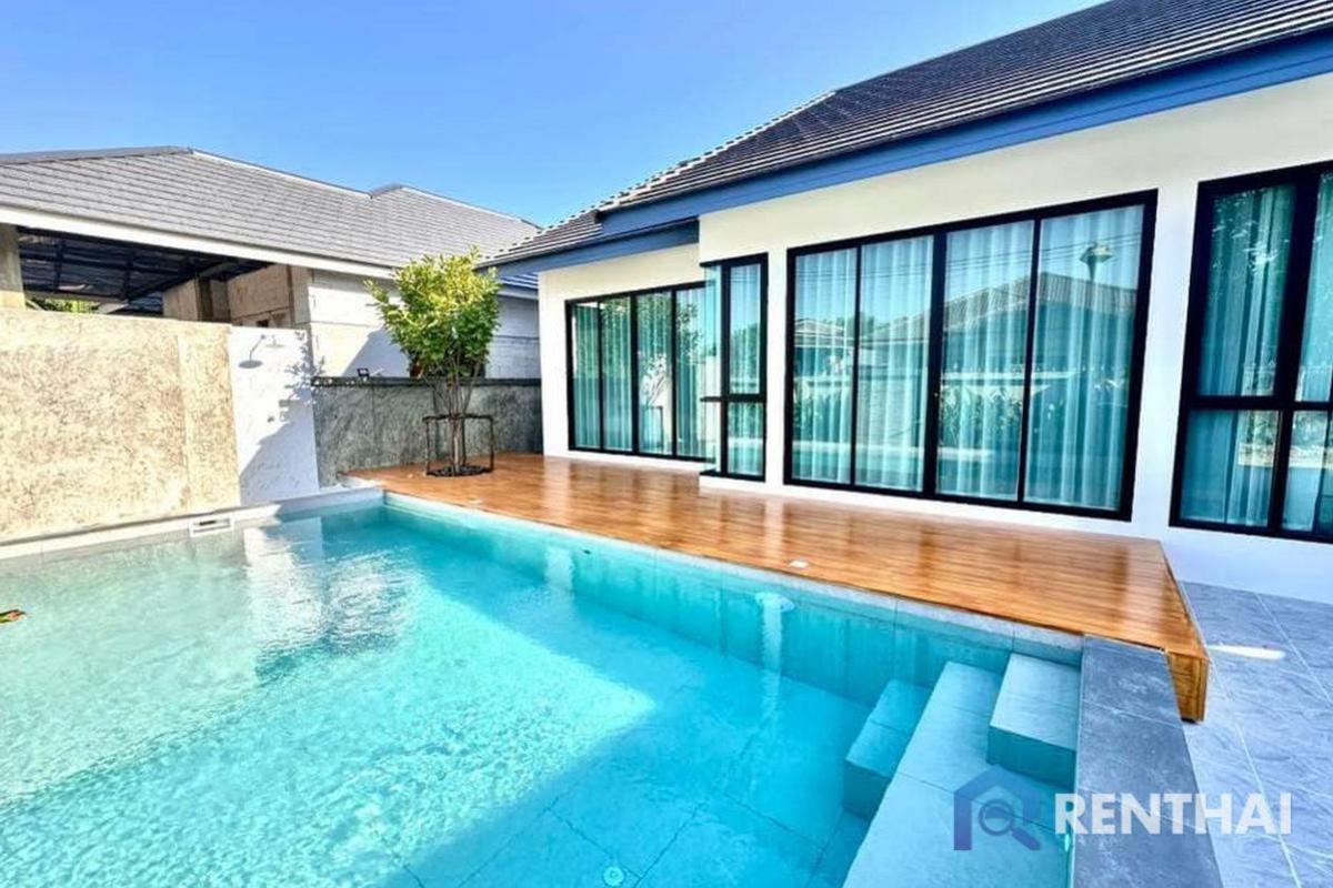 For SalePattaya, Bangsaen, Chonburi : Pool Villa fully furnished, ready to move in