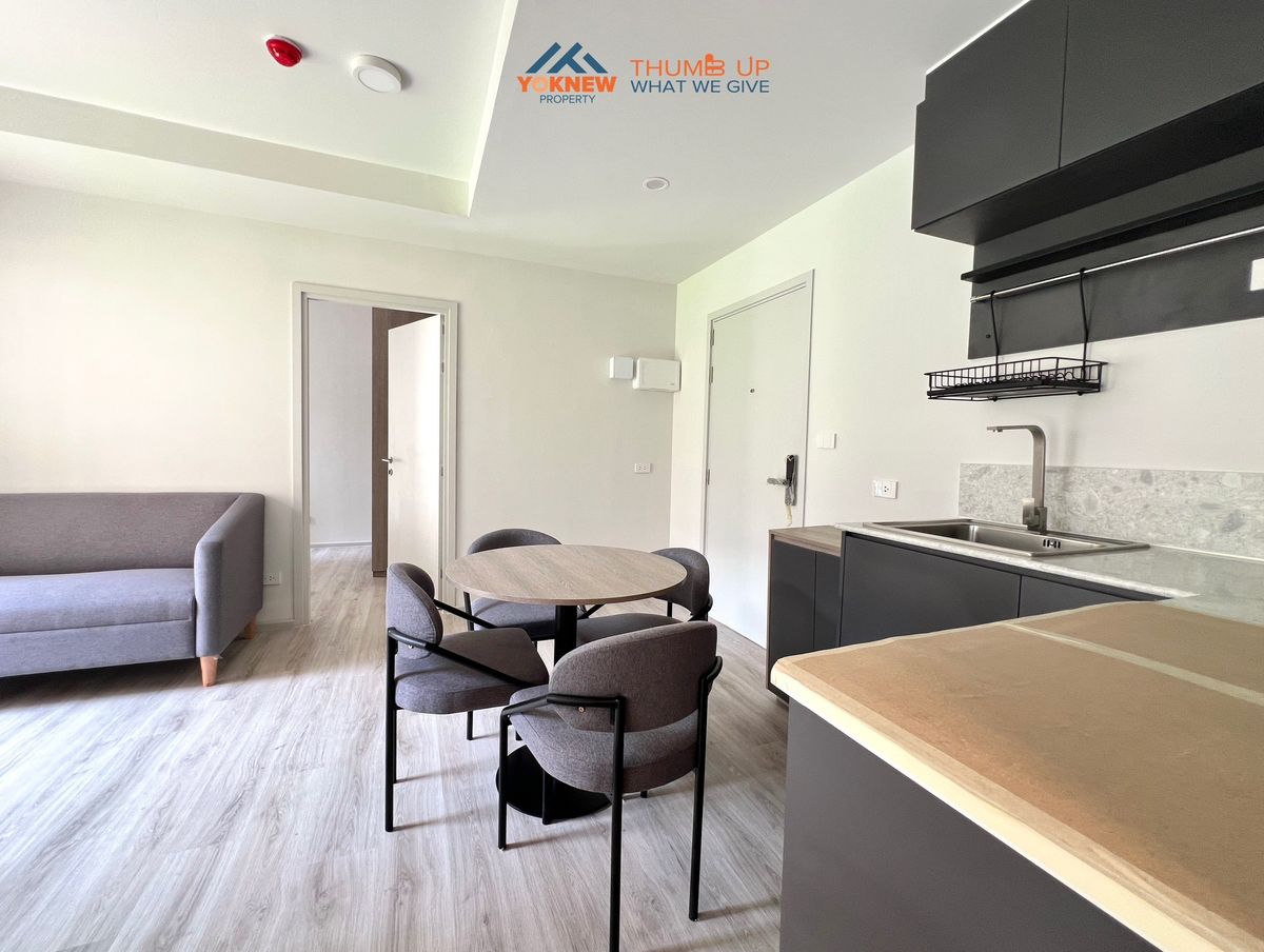 For SaleCondoRatchadapisek, Huaikwang, Suttisan : ✨ Quinthara My Jane Ratchada-Huai Khwang ✨ 2 bedrooms, 2 bathrooms, size 41.64 sq.m. The bedroom is private.