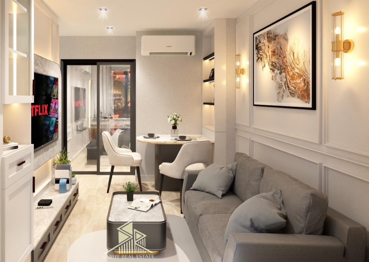 ให้เช่าคอนโดปทุมธานี รังสิต ธรรมศาสตร์ : ปล่อยเช่า Terra residence คอนโดติดรั้วมหาวิทยาลัยธรรมศาสตร์ ติดถนนใหญ่ ชั้นสูง 30 ตร.ม แต่งสวยหรูมาก