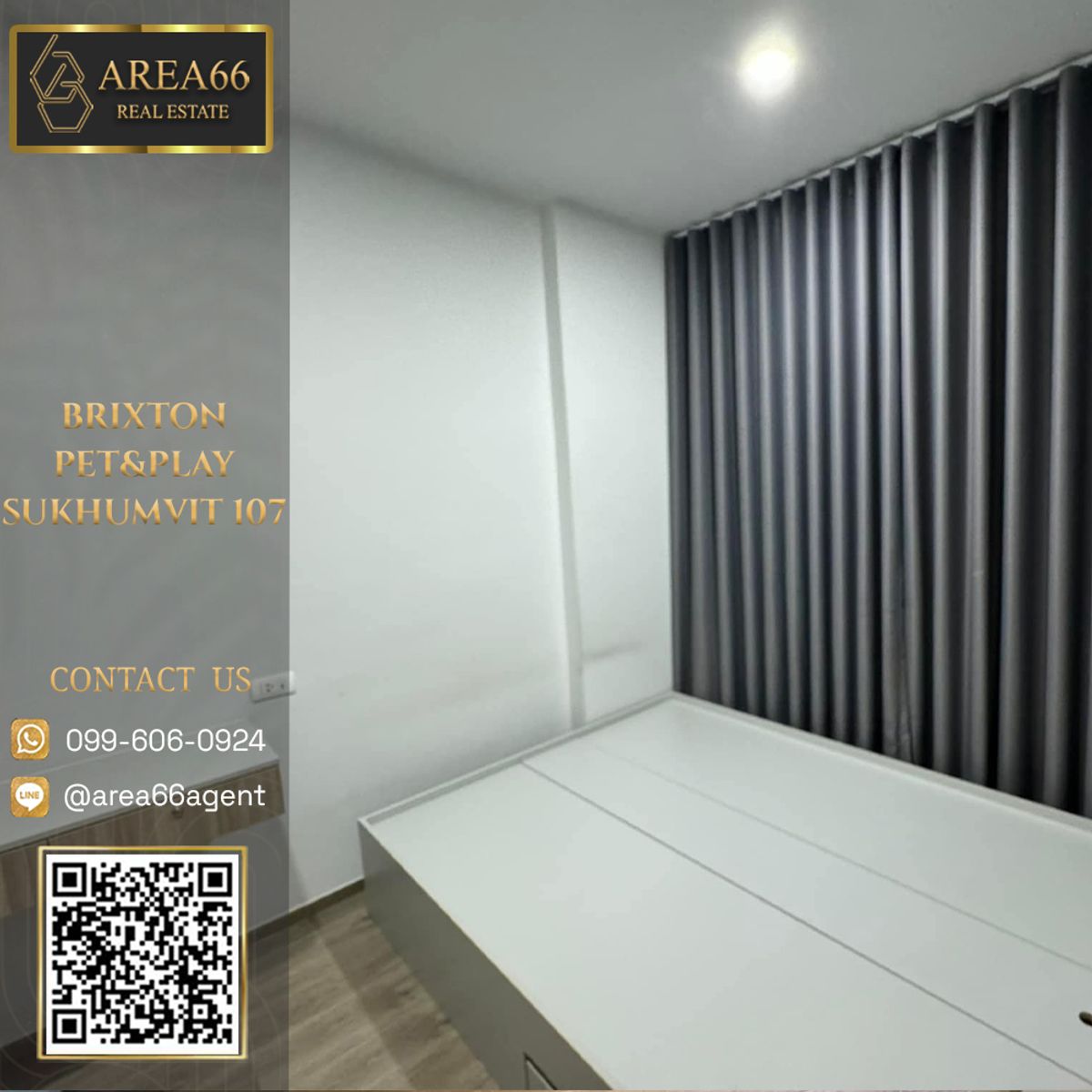 ขายคอนโดบางนา แบริ่ง ลาซาล : 🔥 ขายด่วน!! คอนโด BRIXTON Pet & Play Sukhumvit 107 