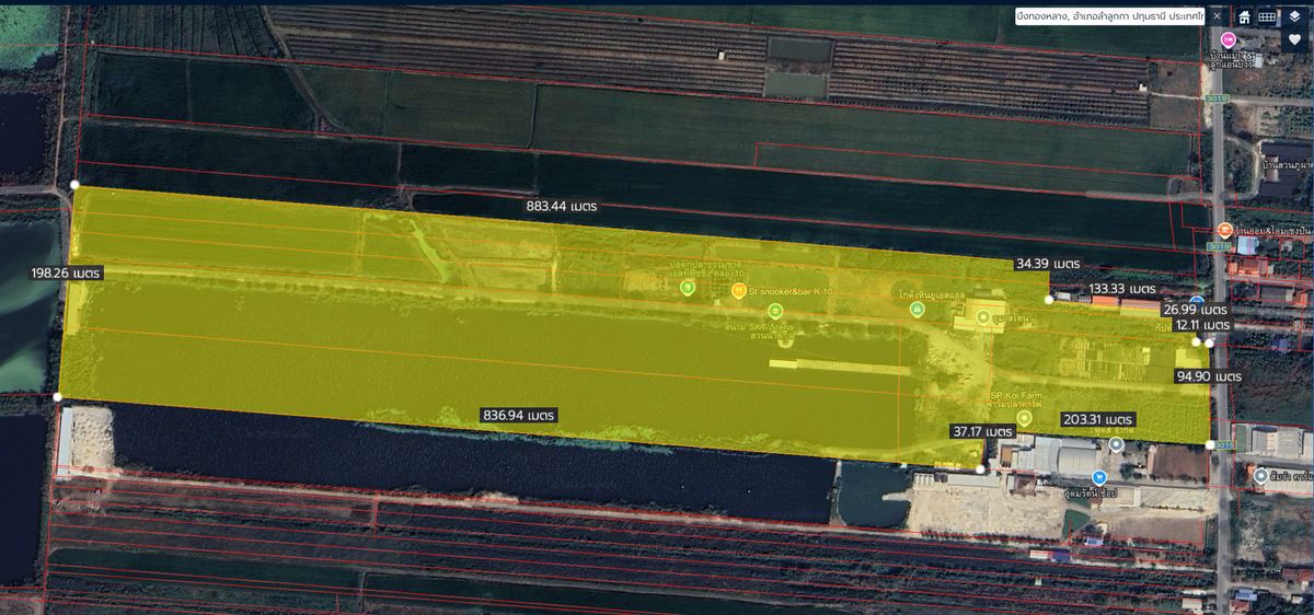 For SaleLandPathum Thani,Rangsit, Thammasat : Land 118-2-61.4 Cheap future
