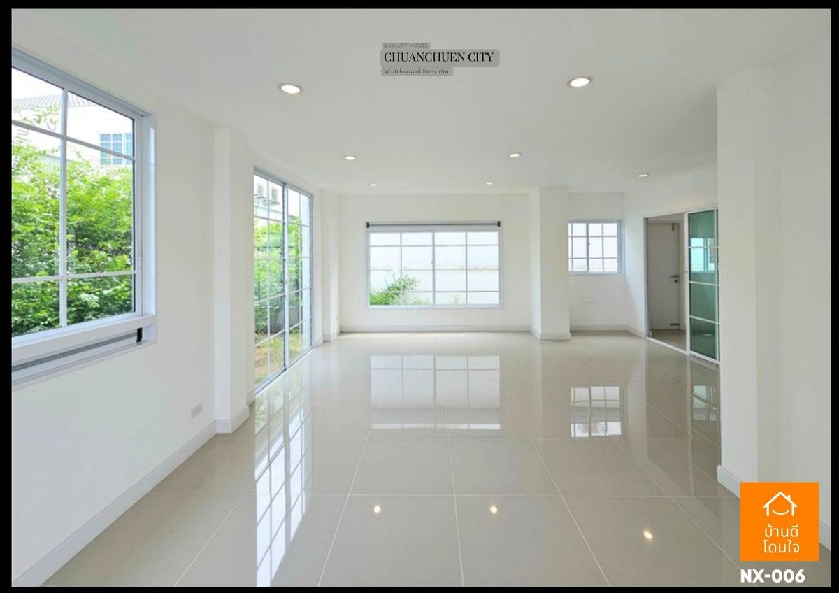 For SaleHouseNawamin, Ramindra : Chuan Chuen City Watcharapol Village, Ram Intra (50 sq wah), 4 bedrooms, 3 bathrooms, near Plenary Mall