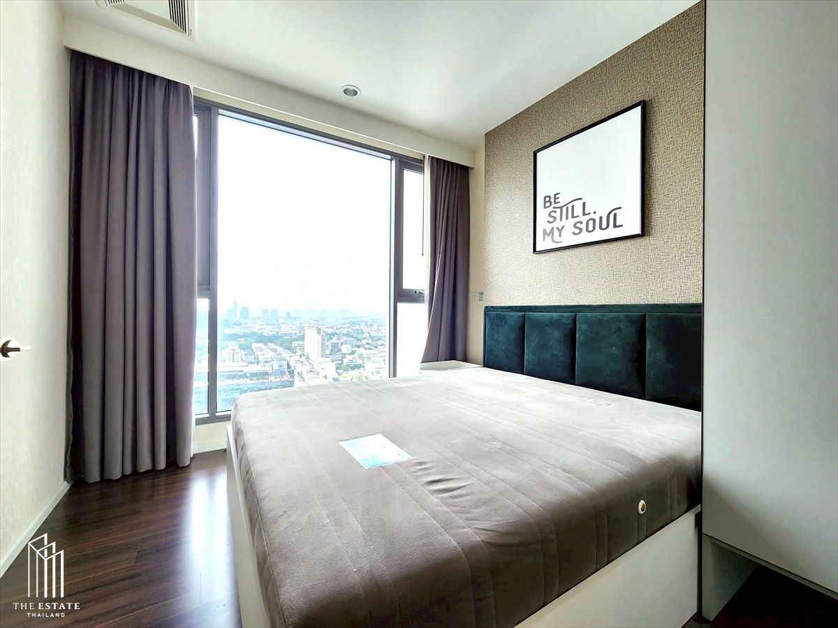 ให้เช่าคอนโดอ่อนนุช อุดมสุข : For rent Whizdom Inspire Sukhumvit ชั้นสูง วิวเมืองกรุงเทพและพื้นที่สีเขียวโค้งแม่น้ำบางพระเจ้า @35,000 Baht