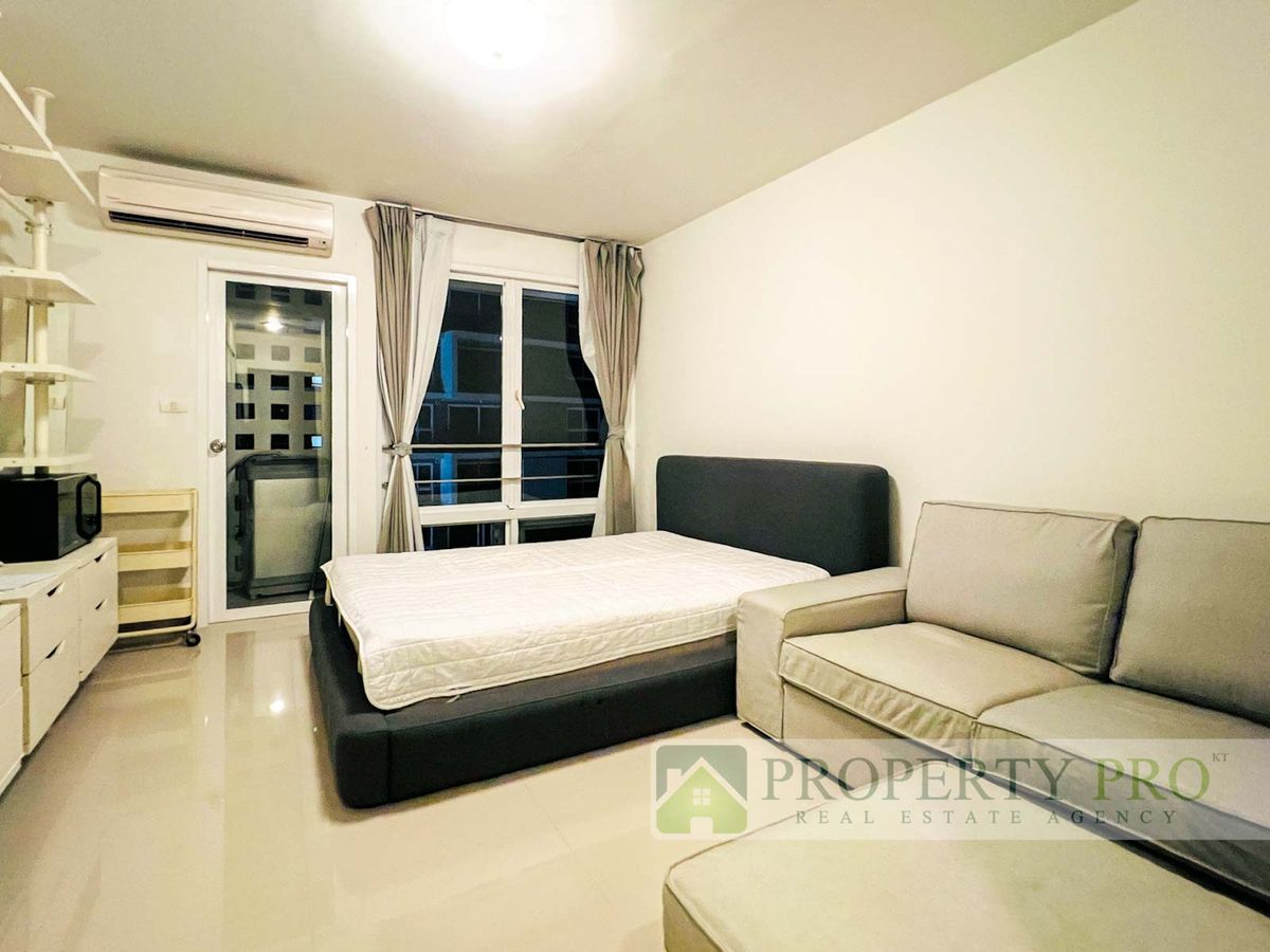 For RentCondoRama9, Petchburi, RCA : Condo for rent I House Laguna Garden RCA Studio 26 sqm. Furniture near Rama 9, Phetchaburi, Ratchada, Huai Khwang: KT25R-007.
