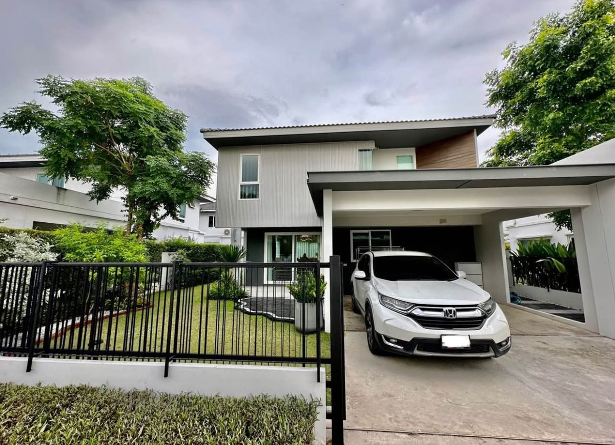 💥 Rent 55,000 / month, Chaiyapruek Village, Ram Inthra-Chatuchoti Expressway. 3 -year -old house next to Chatuchot expressway Loading...