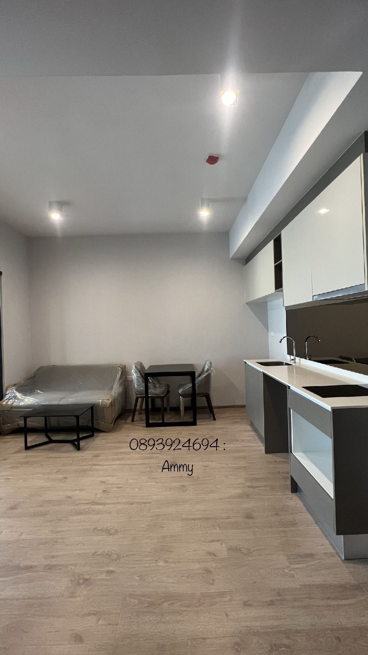 For SaleCondoRama9, Petchburi, RCA : 1 bedroom 33 sq.m., plus furniture + high -class electrical appliances, city views, not blocked for free, transfer date, transfer date 💯 % (0893924694: Am, sales)