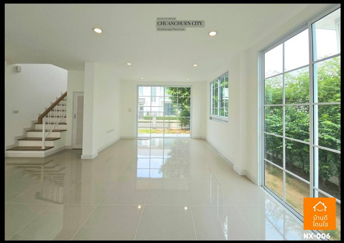 For SaleHouseNawamin, Ramindra : Chuan Chuen City Watcharapol Village, Ram Intra (50 sq wah), 4 bedrooms, 3 bathrooms, near Plenary Mall