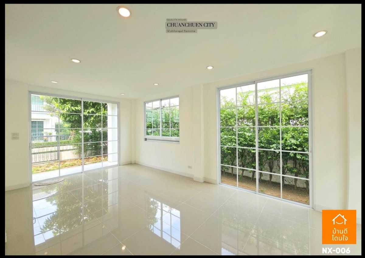 For SaleHouseNawamin, Ramindra : Chuan Chuen City Watcharapol Village, Ram Intra (50 sq wah), 4 bedrooms, 3 bathrooms, near Plenary Mall