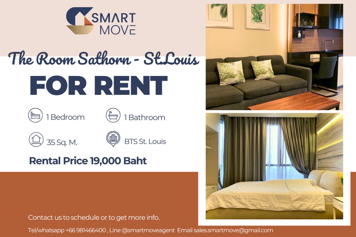 For RentCondoSathorn, Narathiwat : 🔥 For rent !! 🔥 Code C20221202367 .......... The Room Sathorn - St.louis, 1 bedroom, 1 bathroom, high floor 20 ++, complete, ready to move in.