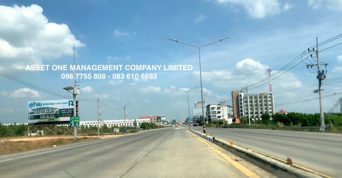 For SaleLandAyutthaya : Land for sale 8 rai, half, next to Ayodhya Road, near Central 2 kilometers 098 7755 808
