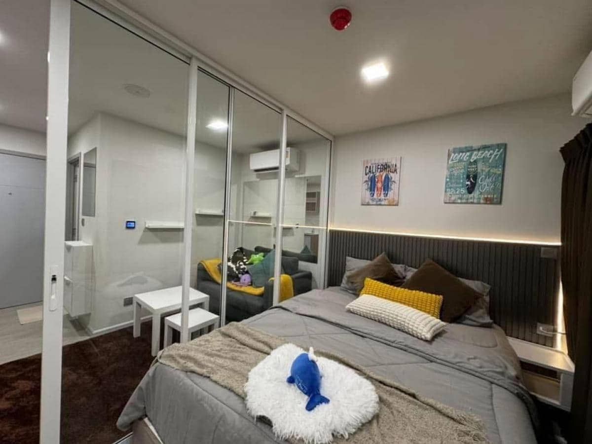 For SaleCondoPathum Thani,Rangsit, Thammasat : Urgent sale ✨ KAVE TOWN ISLAND ✨ The center view of the pool is decorated near Thammasat University, Rangsit (PS60960).