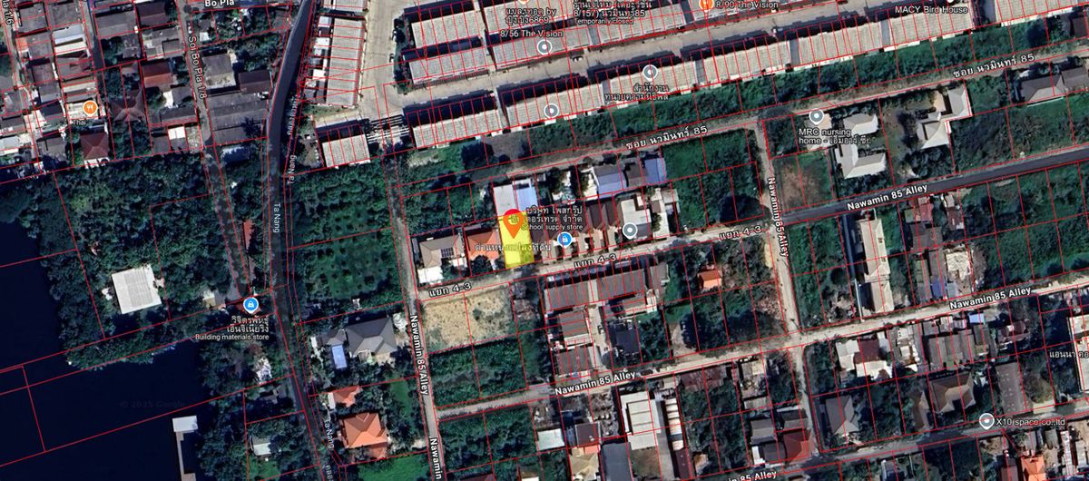 ขายที่ดินเกษตร นวมินทร์ ลาดปลาเค้า : ขาย ที่ดินเปล่า 88 ตร.ว. ซอย นวมินทร์ 85  