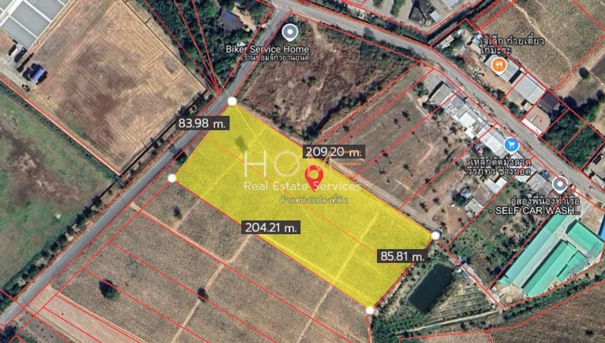 ขายที่ดินศรีราชา แหลมฉบัง บ้านบึง : ที่ดิน ติดปิ่นทอง 3 ศรีราชา / 11 ไร่ (ขาย), Land next to Pinthong 3 Sriracha / 11 Rai (FOR SALE) NEWC513