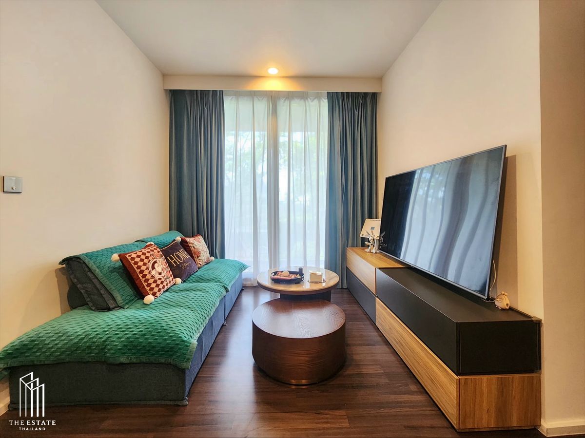 ให้เช่าคอนโดอ่อนนุช อุดมสุข : For rent Whizdom Inspire Sukhumvit ตำแหน่งมุม ได้วิวสวนและสระว่ายน้ำ 49.15 sq.m. 2 bedroom @35,000 Baht
