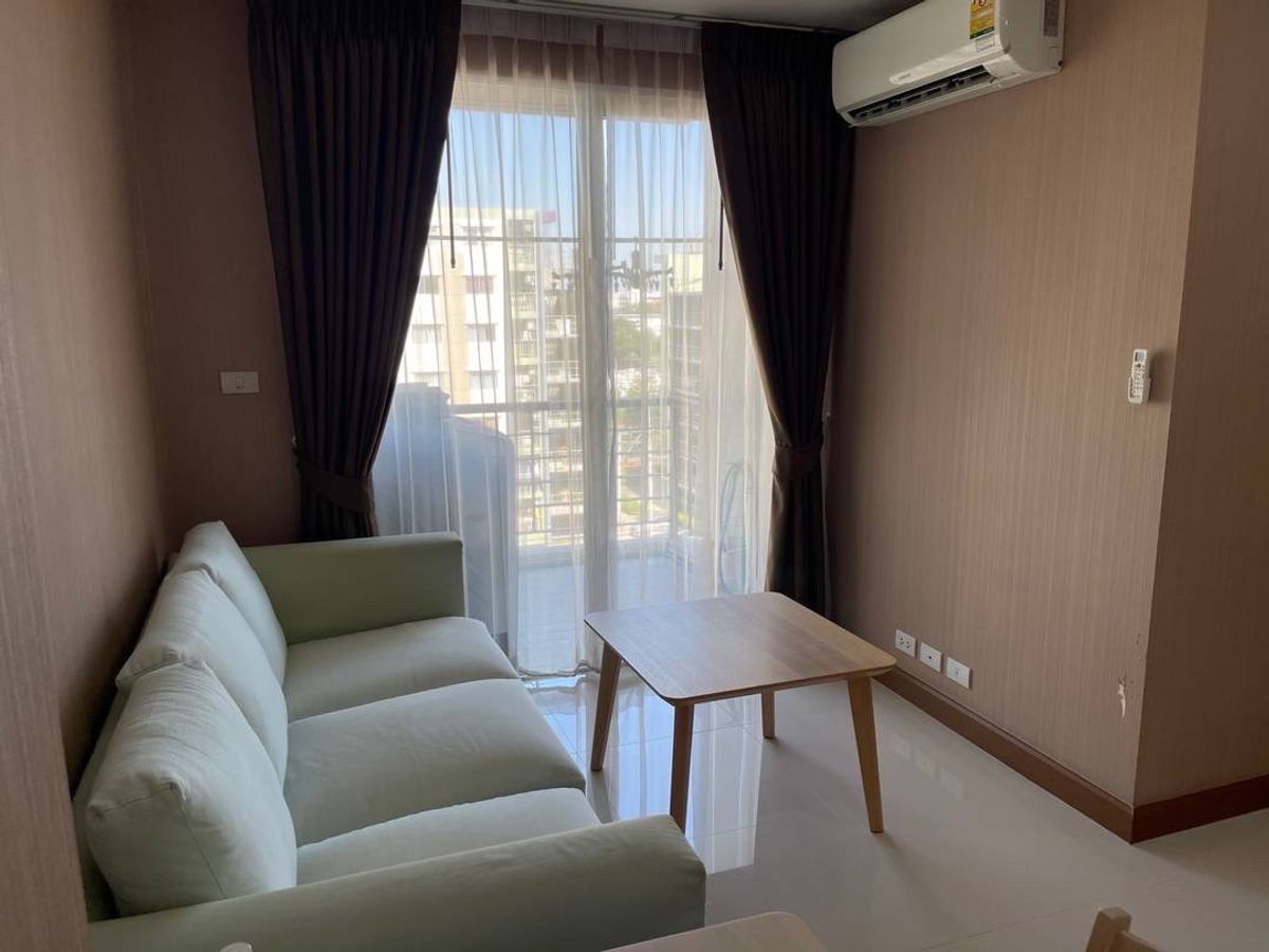 For RentCondoLadkrabang, Suwannaphum Airport : 🆕in for rent, condo, air, residence 2 bedrooms, 2 bathrooms, TV 65 inches, new wallpaper‼ ️📺✨