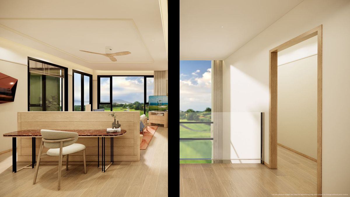 ขายคอนโดหัวหิน ประจวบคีรีขันธ์ : ซาซ่าส์ หัวหิน คอนโดดูเพล็กซ์ 3 ห้องนอน ใกล้หาดเขาตะเกียบ วิวสนามกอล์ฟ