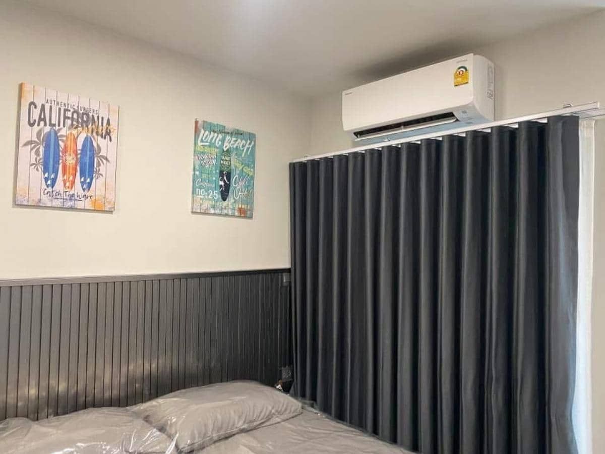 For SaleCondoPathum Thani,Rangsit, Thammasat : Urgent sale ✨ KAVE TOWN ISLAND ✨ The center view of the pool is decorated near Thammasat University, Rangsit (PS60960).