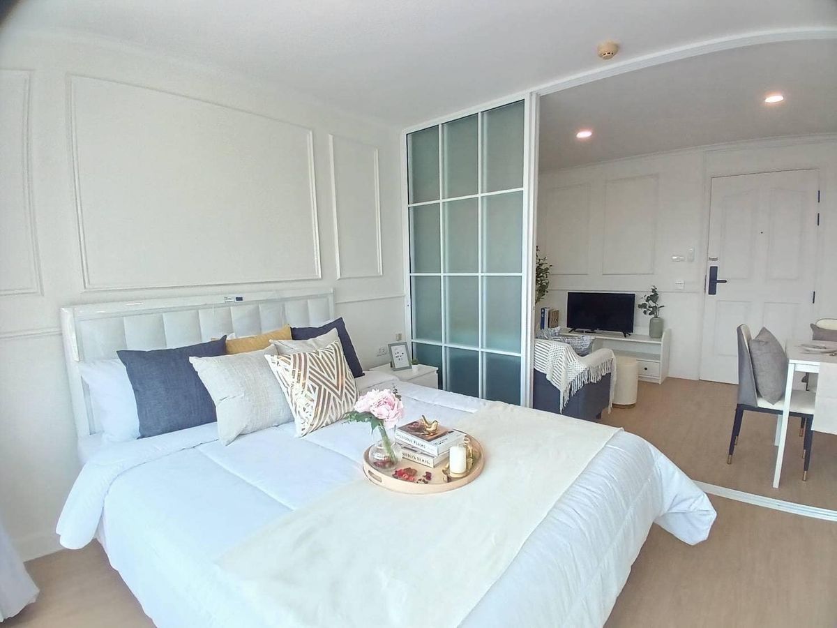 For SaleCondoRamkhamhaeng, Hua Mak : Lumphini Ville Ramkhamhaeng 26, near The Mall Bangkapi, interested in negotiating @condobkk (with @) Code H32928