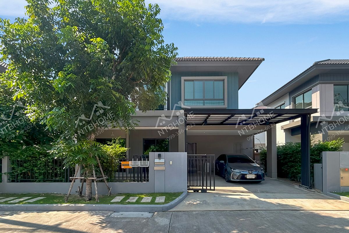 For SaleHouse : เวนิว ไอดี เวสต์เกต ถนนเมน ต่อเติมครบพร้อมอยู่ ใกล้รถไฟฟ้าสายสีม่วง สถานีคลองบางไผ่