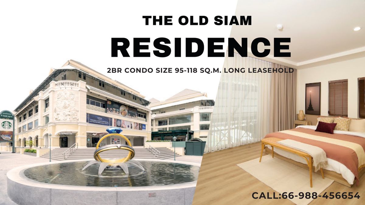 CondoYaowarat, Banglamphu : The Old Siam Residence Condo The Old Siam Residence near Sam Yot MRT