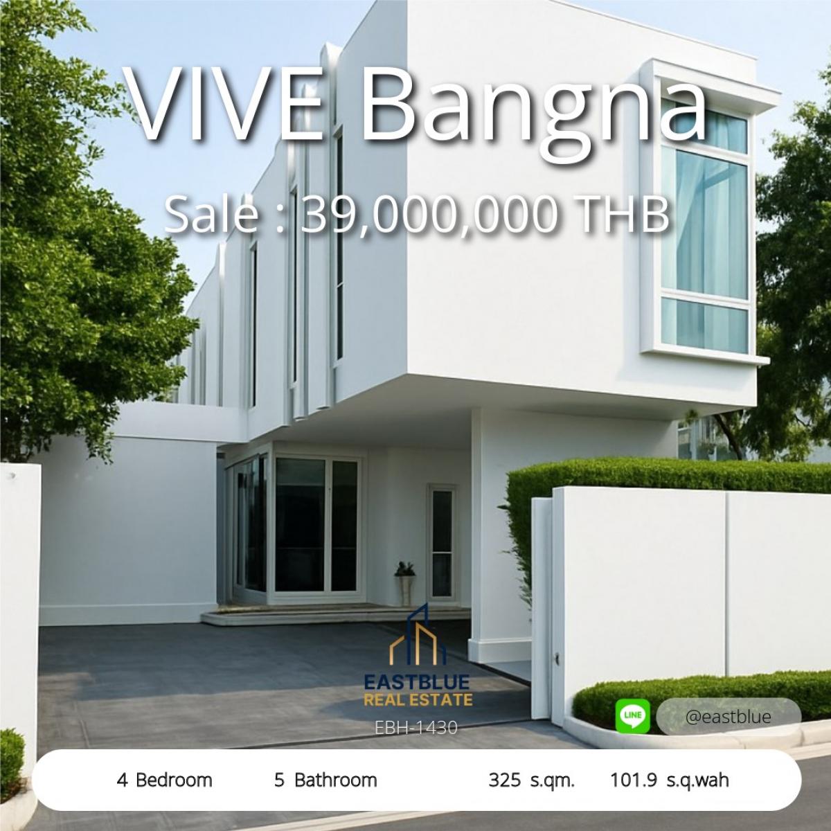 บ้านบางนา แบริ่ง ลาซาล : VIVE Bangna คอนโดหรู 4 ห้องนอน ใกล้บางนา ราคาดี4 Bed 5 Bath คอนโดสุดหรูให้เช่าและขายที่ VIVE BangnaRental 220,000 THB/month, Selling 39,000,000 THB, 325 sqm, 101.9 sq.wahVIVE Bangna Luxurious Condo for Rent and Sale, 4 Bed 5 Bath, 220,000 THB/month, 39
