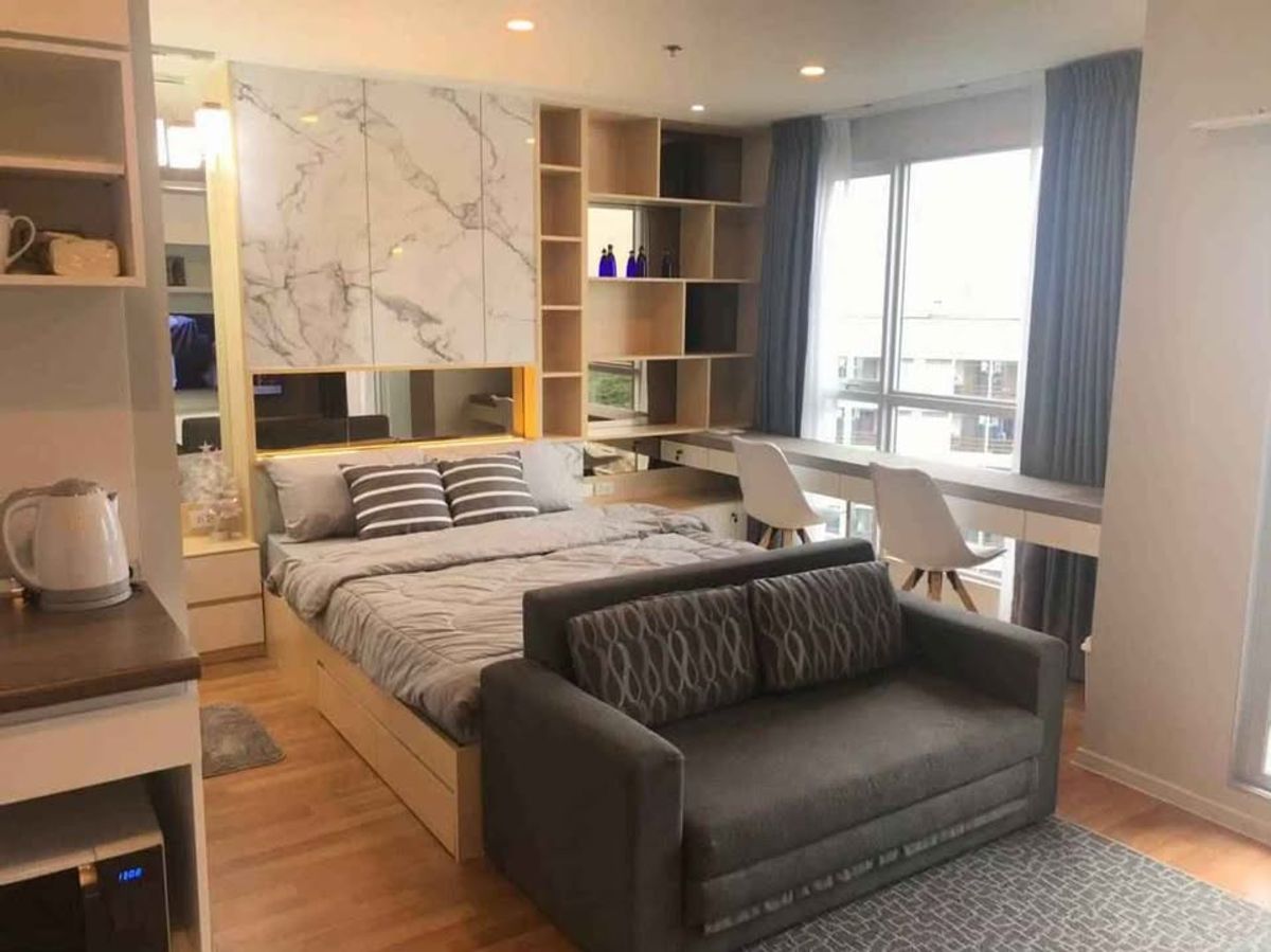 For RentCondoKasetsart, Ratchayothin : 📢For Ret & GT; & GT; The Selected Kaset - Ngamwongwan & GT; & GT; Opposite Kasetsart University, Studio Room ready to be full of full furniture, 8th floor, swimming pool view #LV-MO1549