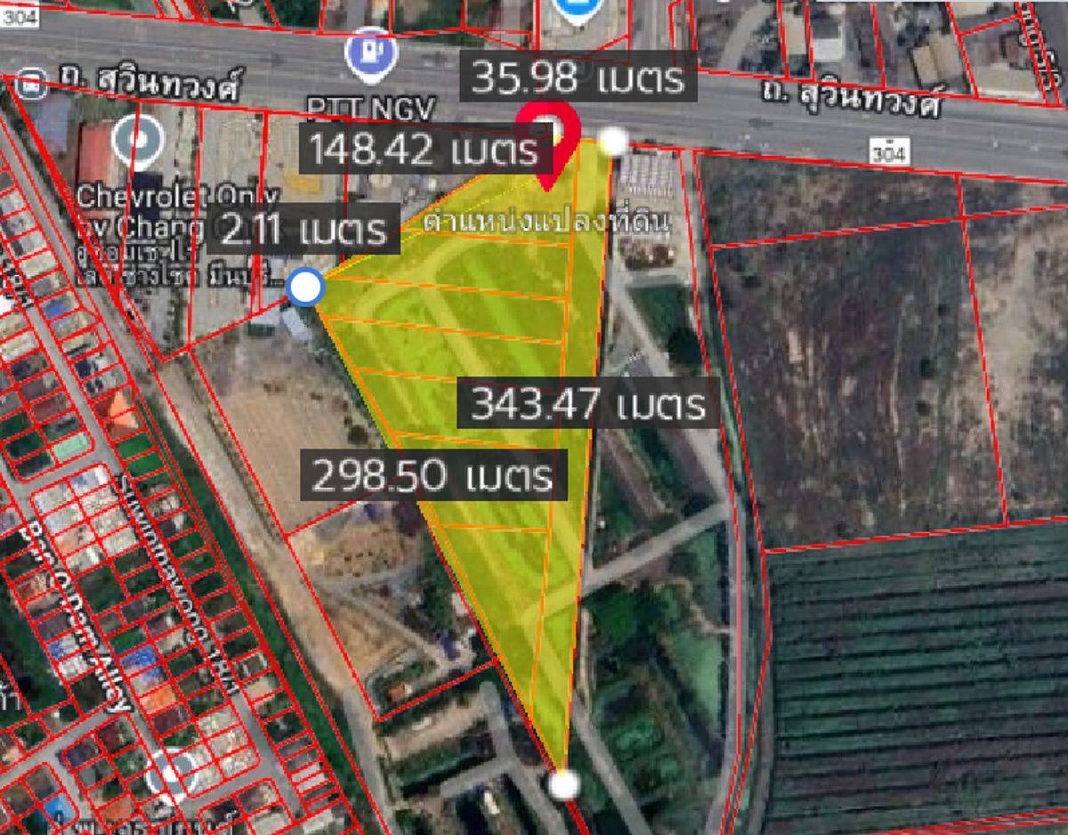 ขายที่ดินมีนบุรี-ร่มเกล้า : ที่ดินเปล่า 18 ไร่ สุวินทวงศ์ 18 / (ขาย), Wasteland 18 Rai  Suwinthawong 18 / (FOR SALE) COF668