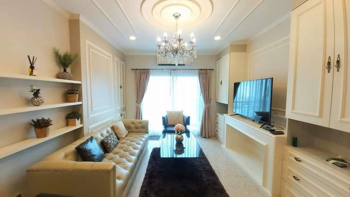 For RentCondoSukhumvit, Asoke, Thonglor : 🔥 Urgent rent 🔥 The Cross Condo, Sukhumvit 34, 2 bedrooms, size 79 sq.m., 14th floor, corner room, city view, near BTS Thonglor