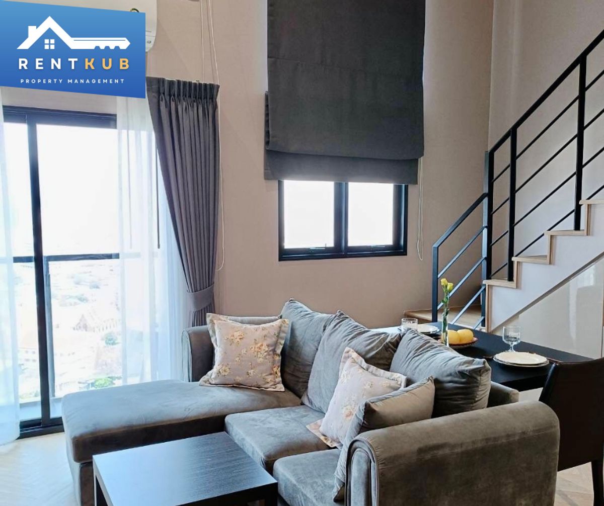 ให้เช่าคอนโดวงเวียนใหญ่ เจริญนคร : 🔹Condo For Rent | Na Reva Charoennakhon | 43 Sq.m. | 1 Bed Loft - 1 Bath | 25,000 thb