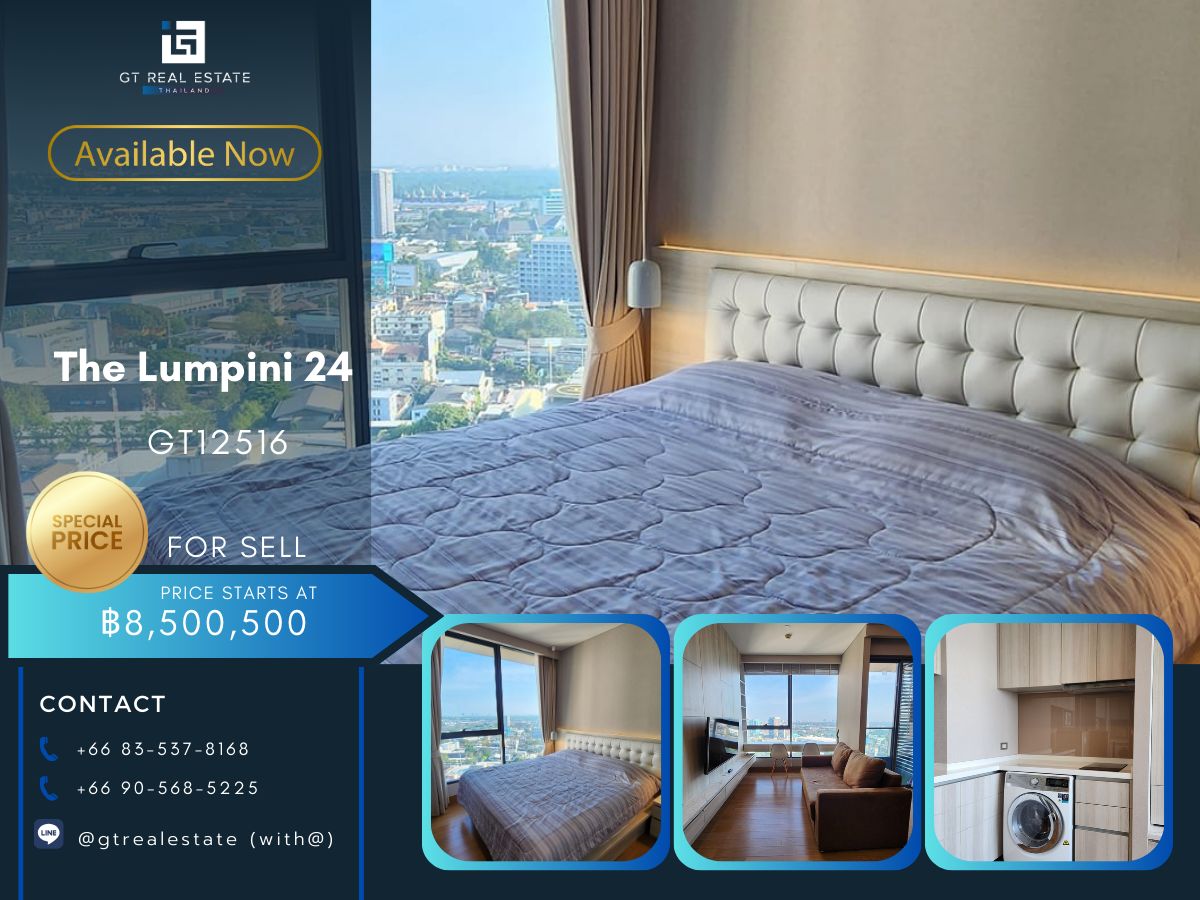 CondoSukhumvit, Asoke, Thonglor : The Lumpini Condo 24, beautiful room, complete furniture, ready for sale.