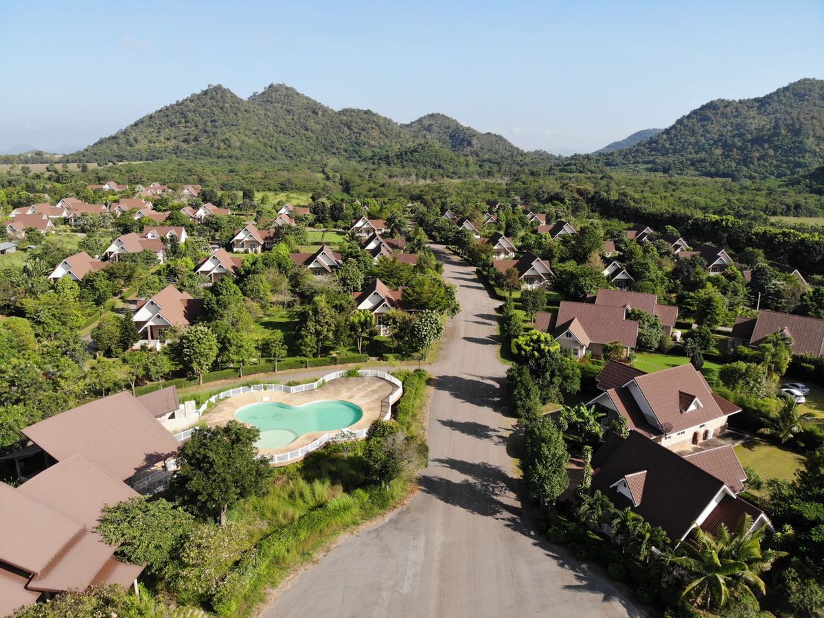 For SaleHousePak Chong KhaoYai : House for sale in Phu Chandra, Khao Yai, the cheapest price in the project Good weather