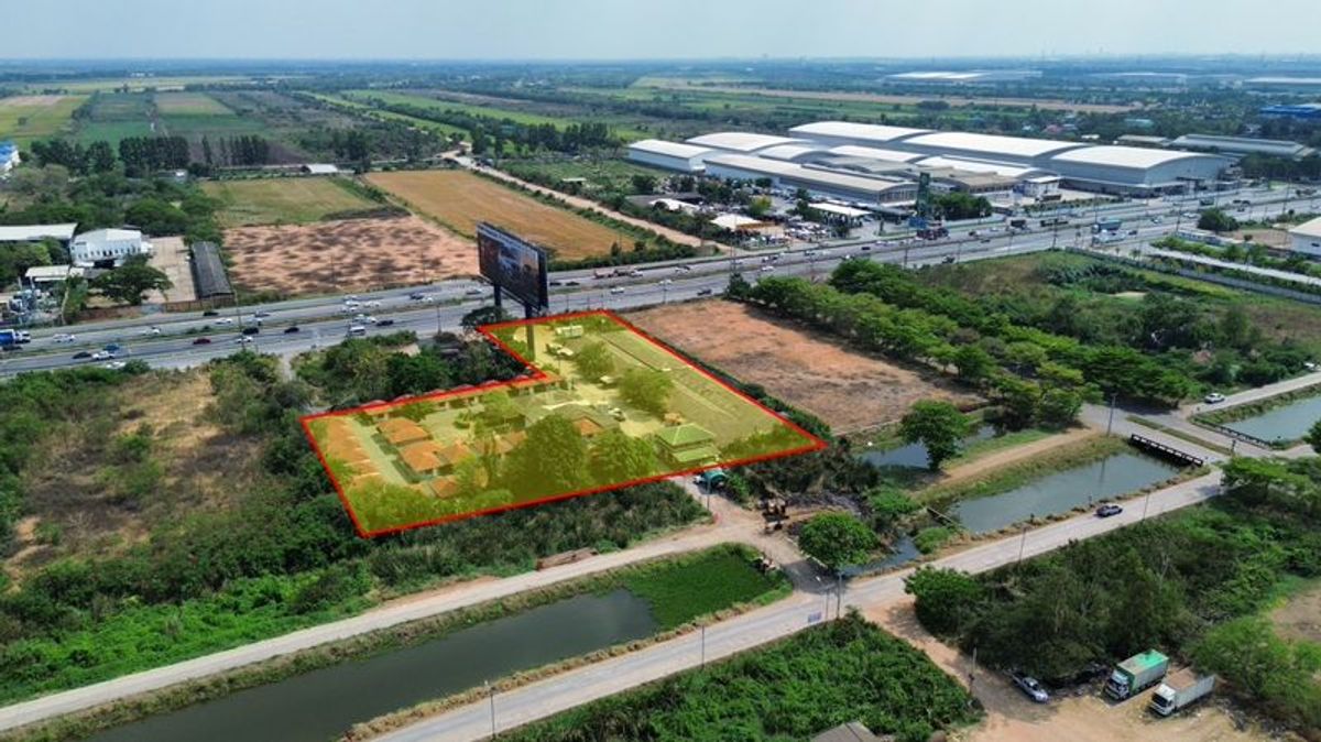 ขายที่ดินอยุธยา : ที่ดิน 5-2-27 ไร่ วังน้อย ถ.พหลโยธิน ขาออก ตำบลลำไทร อำเภอวังน้อย จังหวัดพระนครศรีอยุธยา