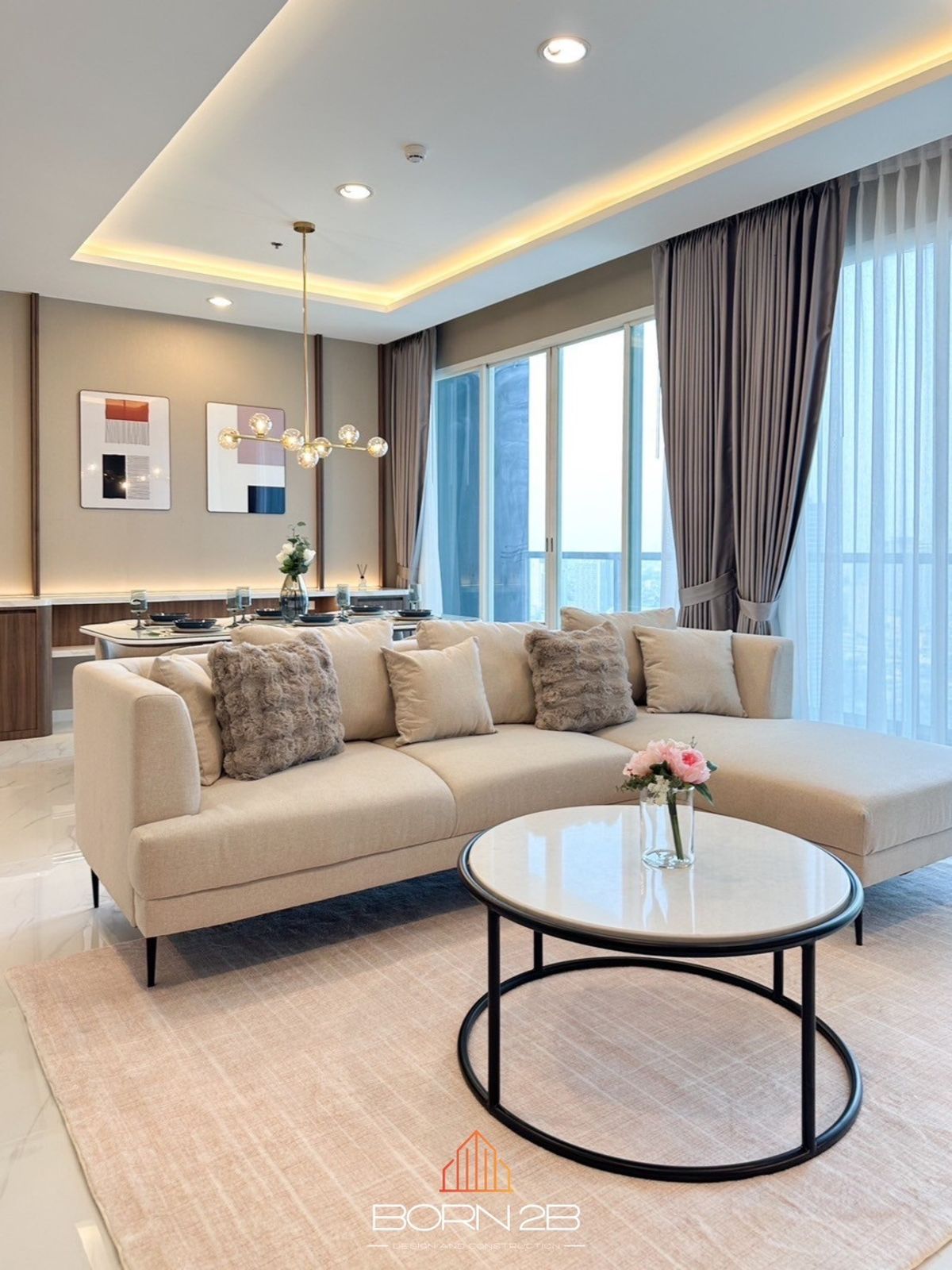 ให้เช่าคอนโดสาทร นราธิวาส : For Rent | Menam Residences | 4 Bedrooms | 128 Sq.m. 
