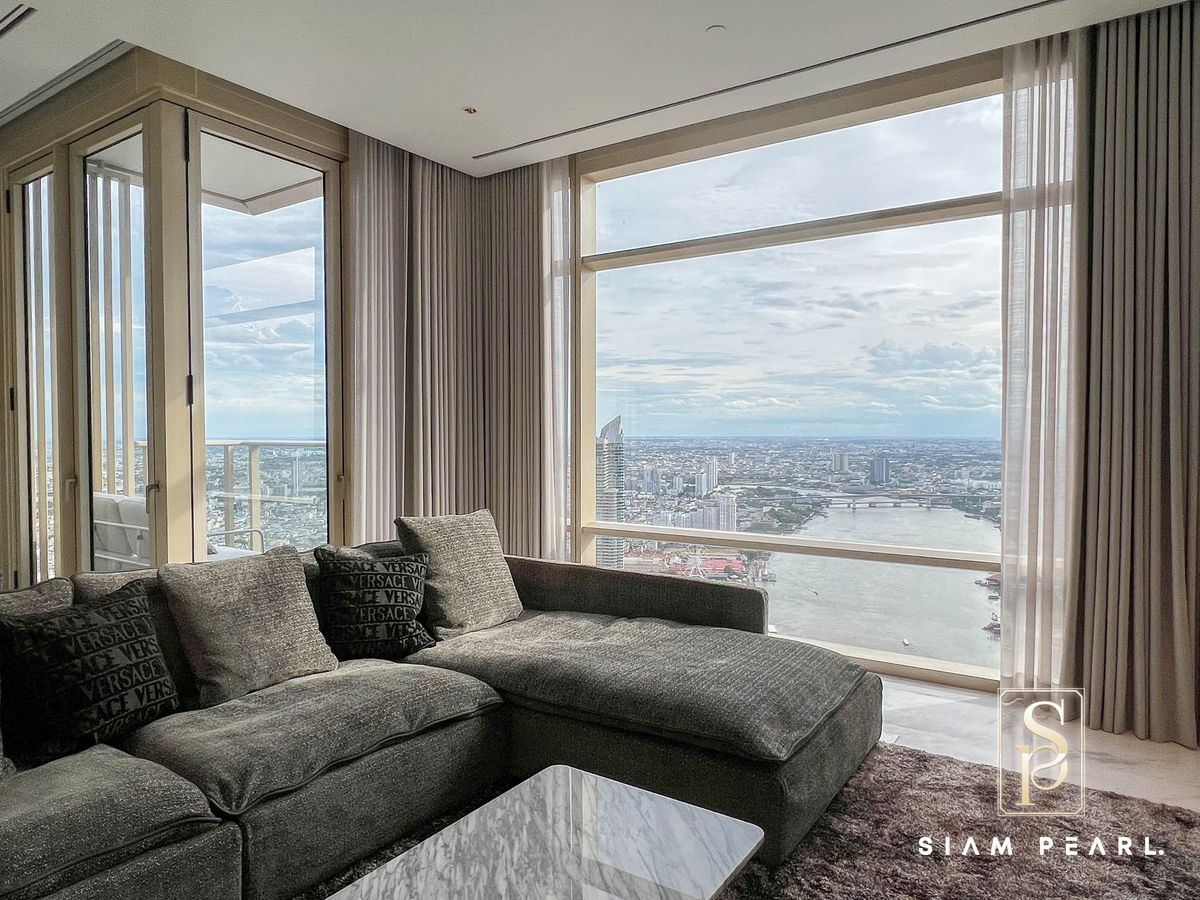 For RentCondoSathorn, Narathiwat : Riverview ✩ Four Seasons Private Residences Bangkok I Luxury Penthouse with 4 Bedroom in Sathon