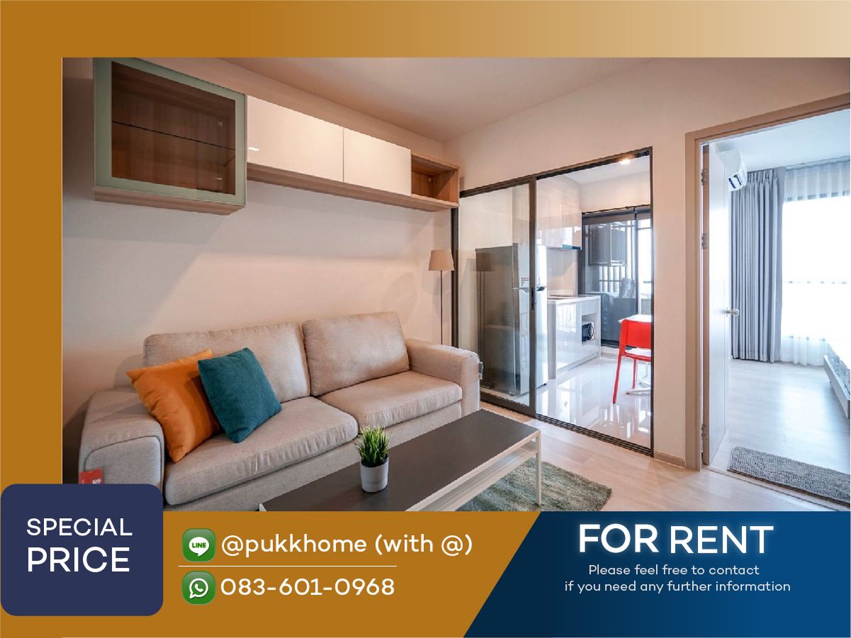 For RentCondoOnnut, Udomsuk : 📣 Life Sukhumvit 48 |  Fully Furnished 40 SQ.M.  📞 Line: @pukkhome (with @)