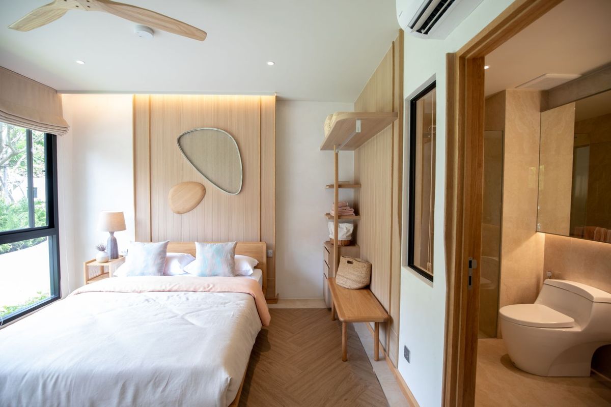 ขายคอนโดหัวหิน ประจวบคีรีขันธ์ : ศศรา หัวหิน คอนโดมิเนียมลักซ์ชูรี ติดหาดเขาตะเกียบ 1 ห้องนอน พร้อมเฟอร์นิเจอร์