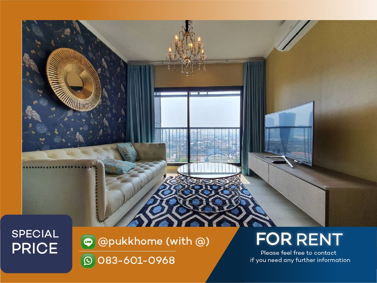 ให้เช่าคอนโดอ่อนนุช อุดมสุข : 📣 Life Sukhumvit 48 |  Fully Furnished 40  sq.m.  📞 Line : @pukkhome (with @)