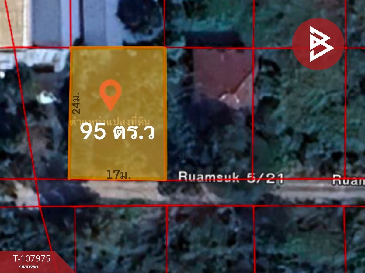 For SaleLandPathum Thani,Rangsit, Thammasat : Land for sale Soi Ruamsuk 5/21, area 95 sq.wah, Ban Mai, Pathum Thani