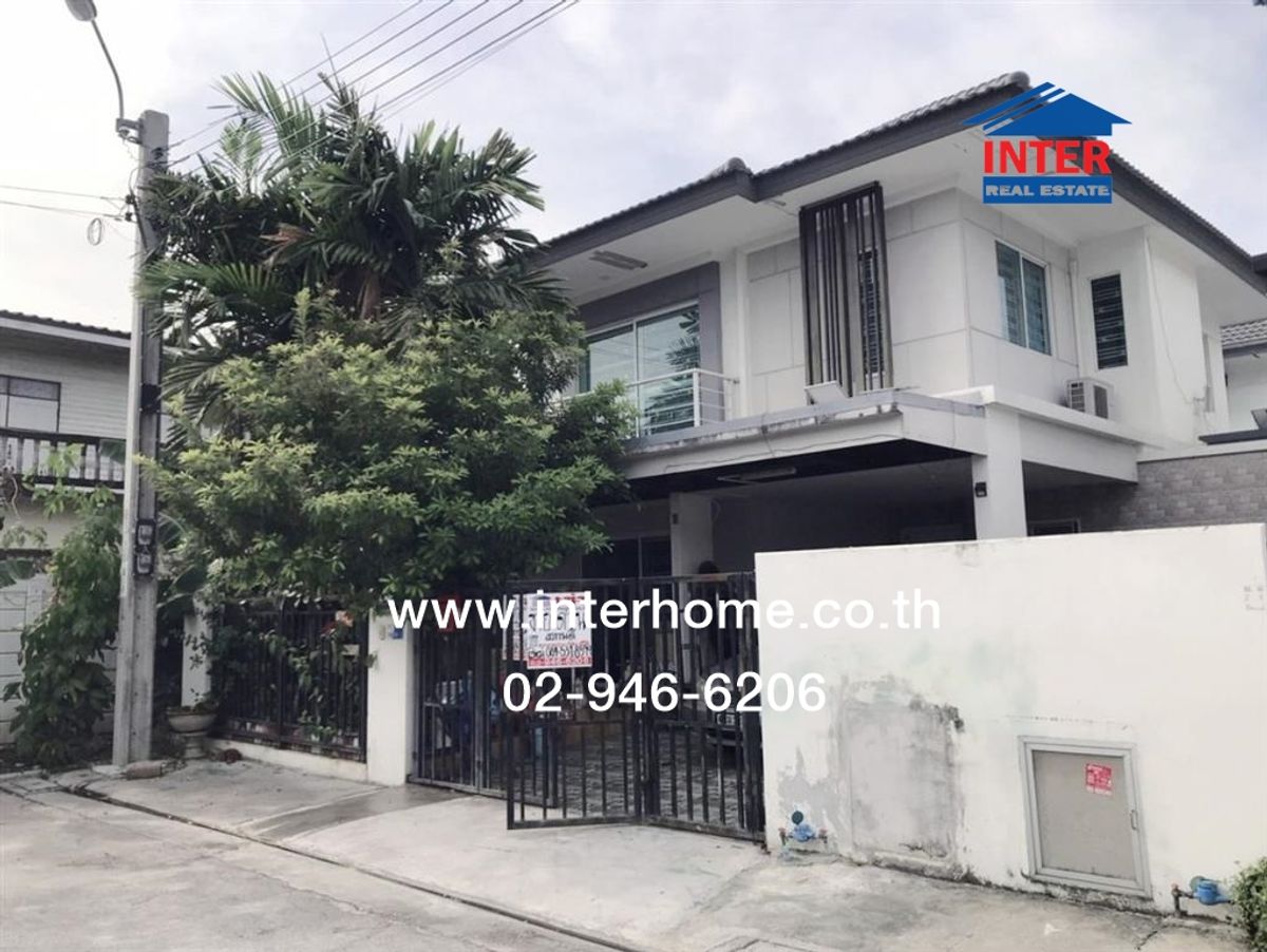 ขายทาวน์โฮมมีนบุรี-ร่มเกล้า : บ้านเเฝด 2 ชั้น 42.5 ตร.ว. หมู่บ้านพฤกษา118 เลียบวารี-มีนบุรี ถนนสุวินทวงศ์ ถนนเลียบวารี เขตหนองจอก กรุงเทพมหานคร