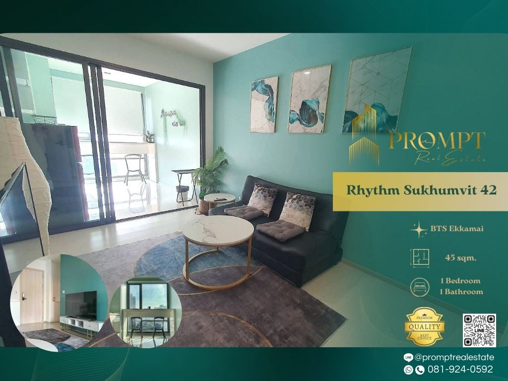 For RentCondoSukhumvit, Asoke, Thonglor : QR04028 - Rhythm Sukhumvit 42 :  ริทึ่ม สุขุมวิท 42 - BTS Ekkamai / EkkamaiGateway