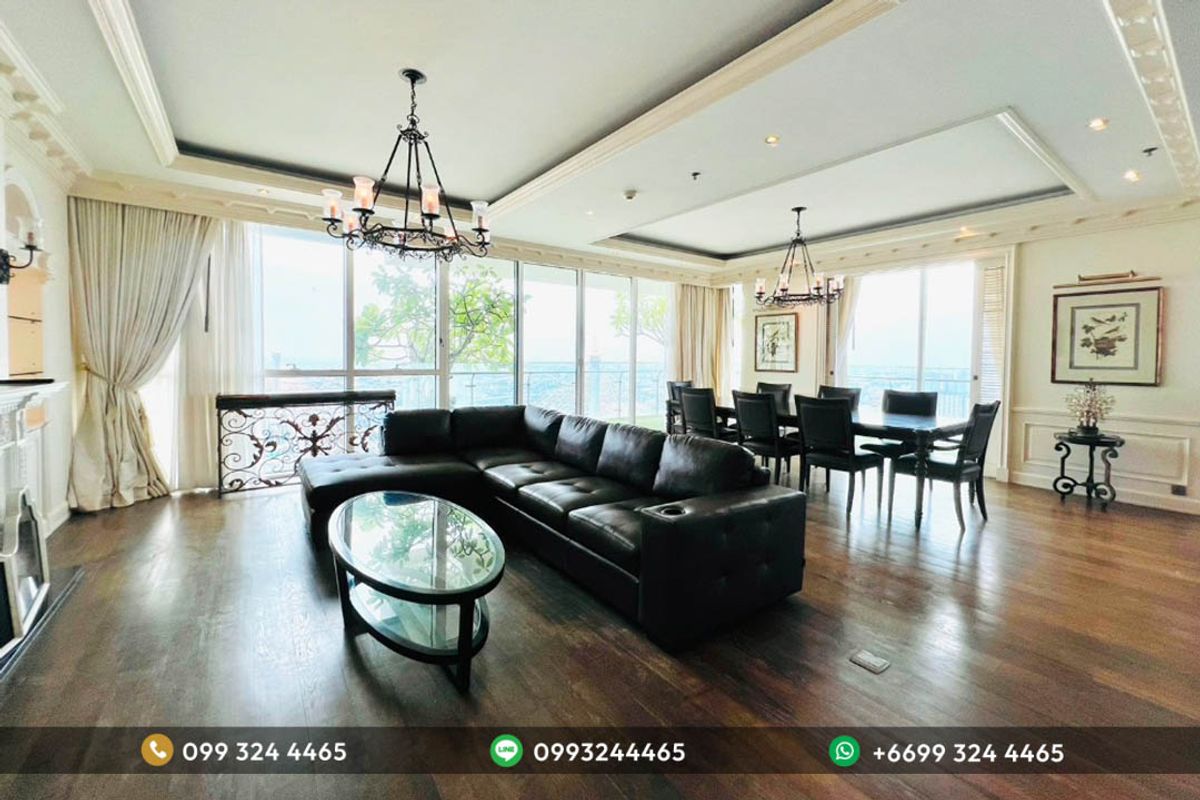 For RentCondoRama3 (Riverside),Satupadit : JY -R3415 - Renting The Panan - Size 239 sq.m., 3 bedrooms, 3 bathrooms, floor 41
