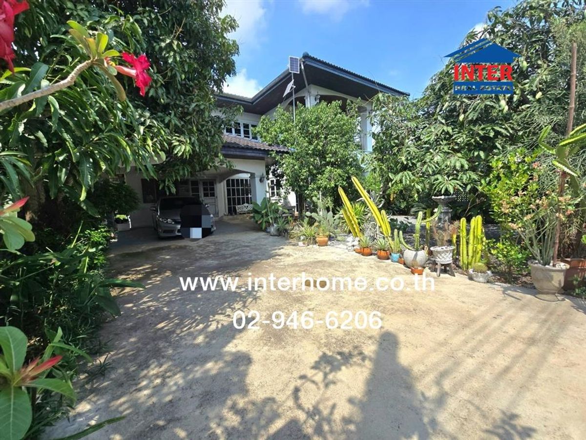 For SaleHouseMin Buri, Romklao : 2 storey detached house, 106 sq.w., detached house, Soi Pracha Ruamchai 12 Near the Iceland fashion Soi Pracha Ruamchai 12, Nimit Mai Road, Pracha Ruamchai Road, Min Buri District, Bangkok