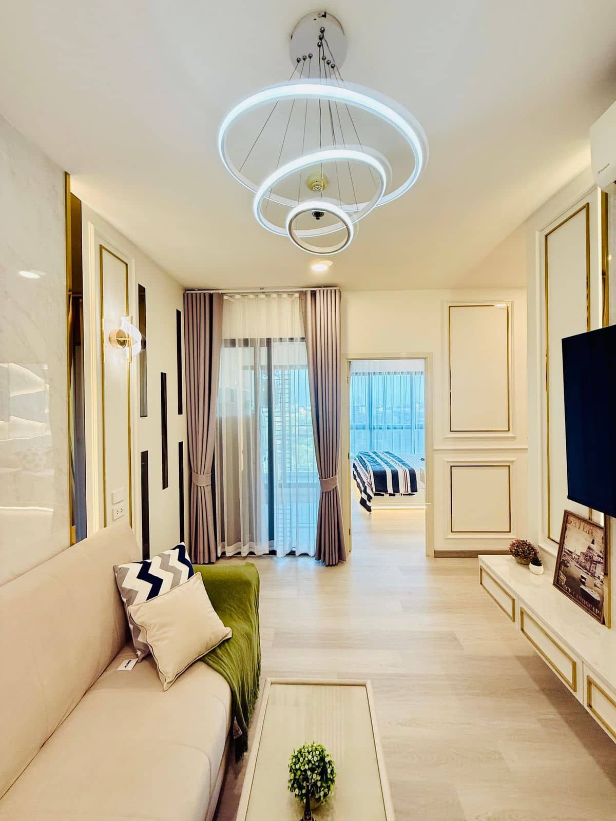 ขายคอนโดสมุทรปราการ สำโรง : ขายด่วน 🔥 KnightsBridge Sky River Ocean 🔥 ตกแต่งบิ้วอินทั้งห้อง ใกล้ BTS ปากน้ำ (PS65002)