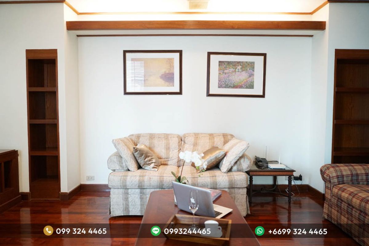 For RentCondoWitthayu, Chidlom, Langsuan, Ploenchit : JY -R3411 - Rental Grand Lang Suan - Size 171 sq.m., 2 bedrooms, 2 bathrooms, floor 15