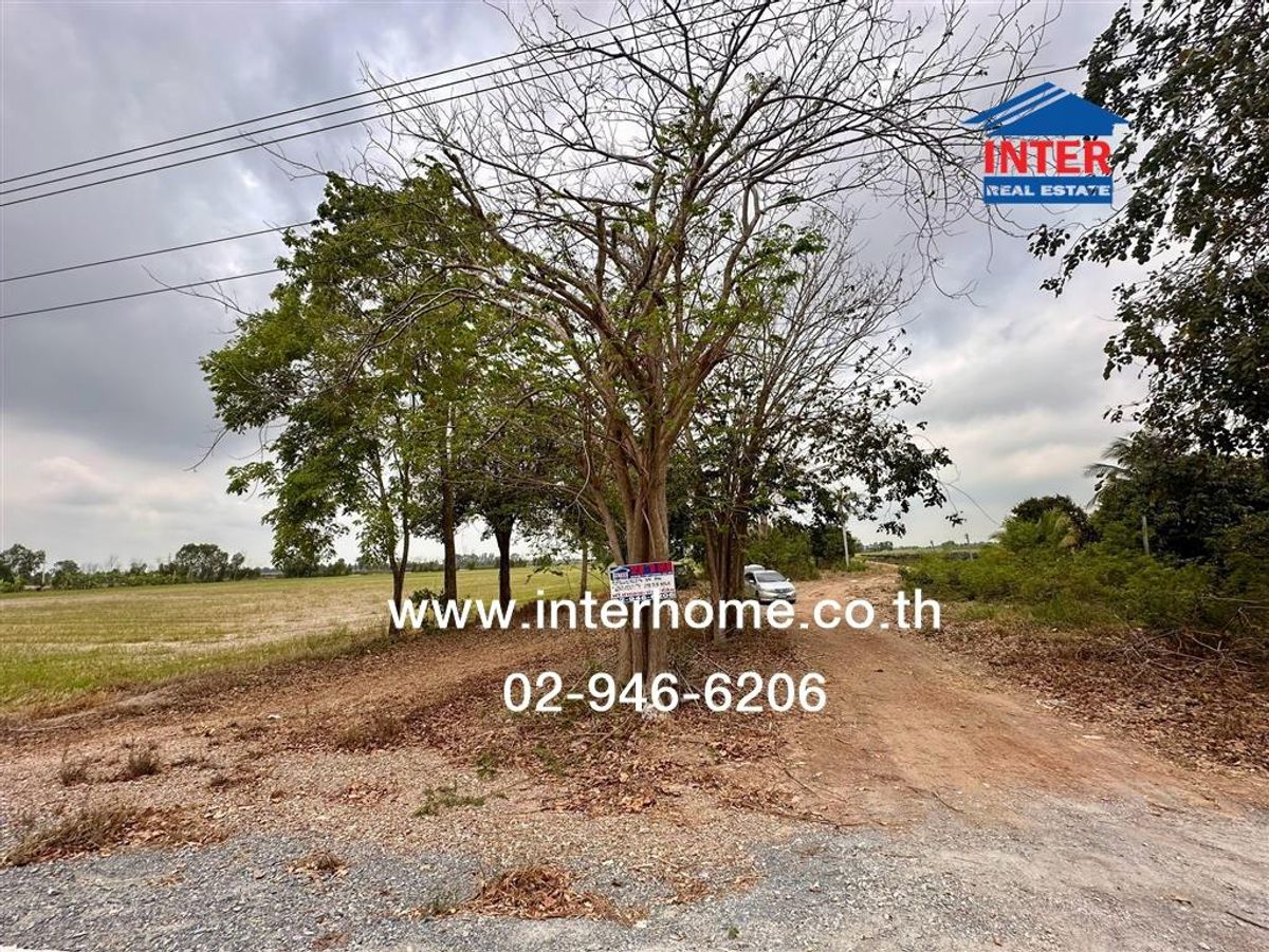 For SaleLandNakhon Pathom : 5 rai of land, empty land, very close to school Road number 340 (Bang Bua Thong-Suphan Buri) Bang Lane Nakhon Pathom